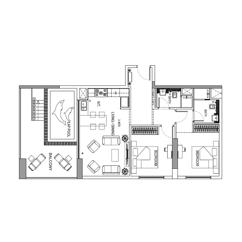 2 bedroom