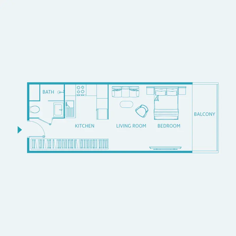 Studio floor plan
