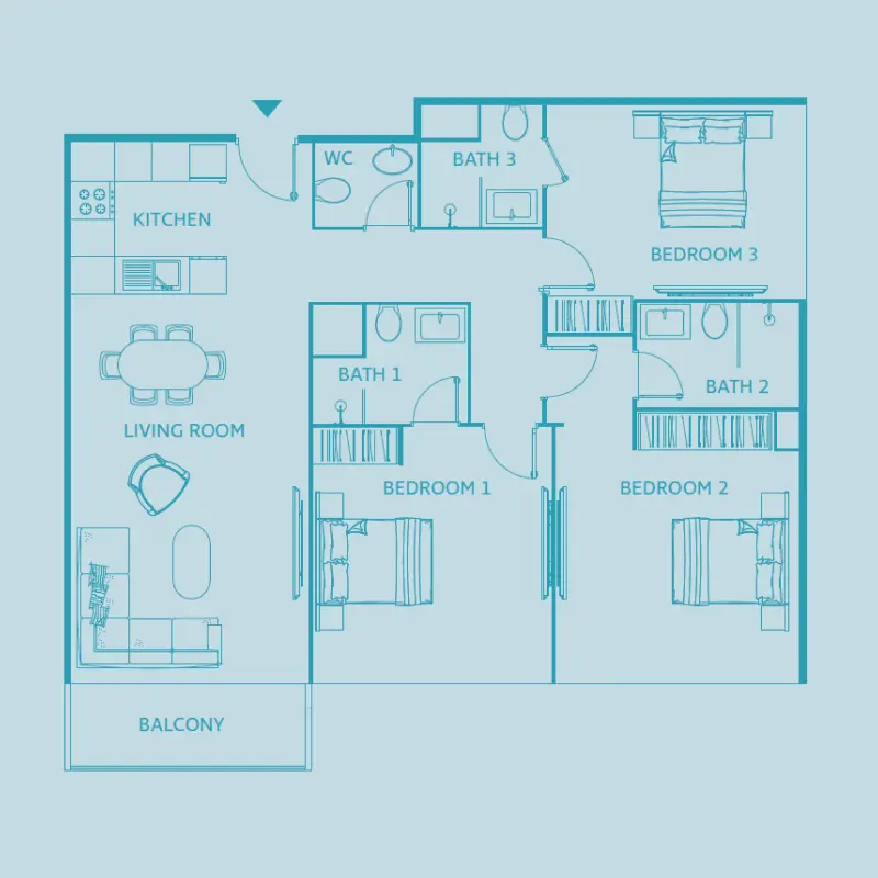 3 bedroom