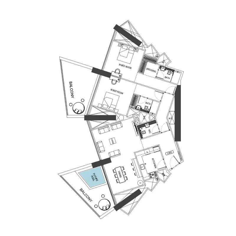 2 bedroom