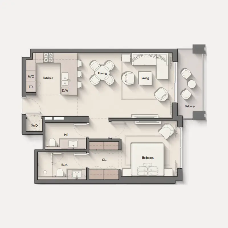 1 bedroom