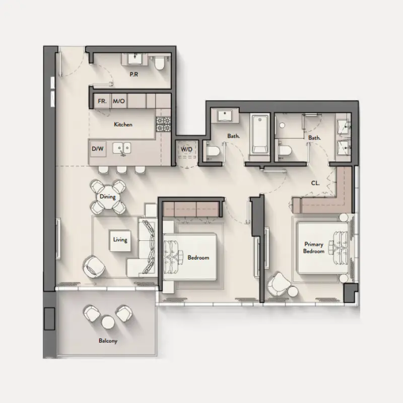 2 bedroom
