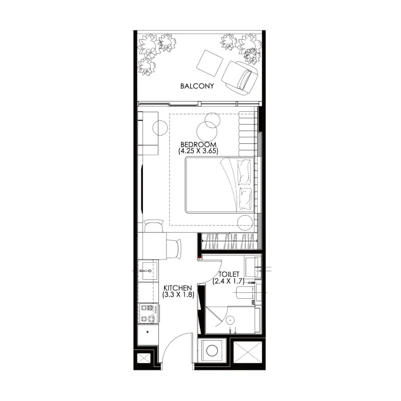 Studio floor plan