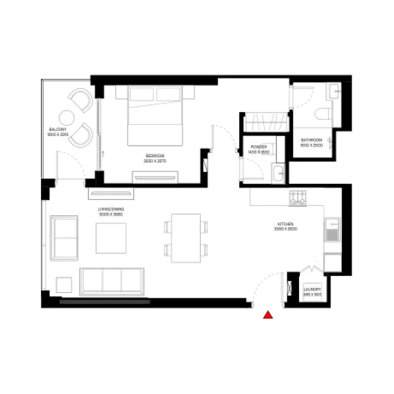 1 bedroom