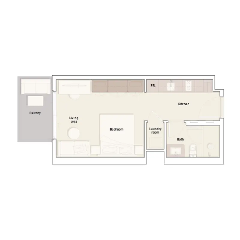 Studio floor plan