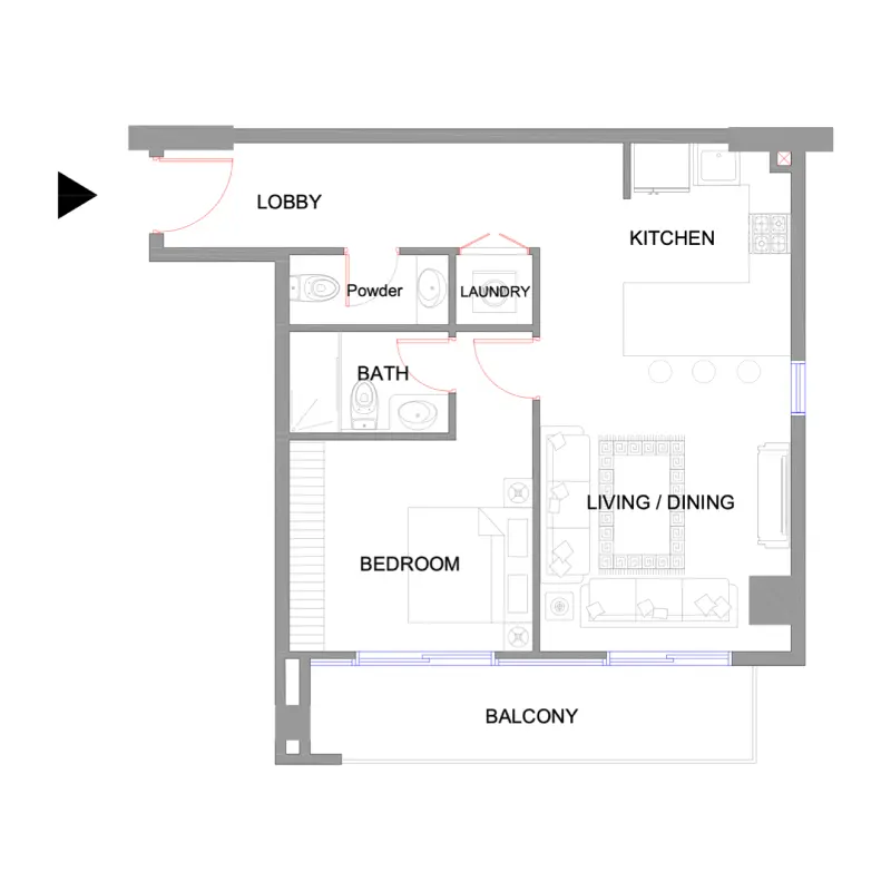 1 bedroom