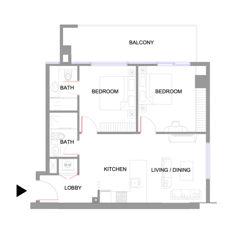 2 bedroom