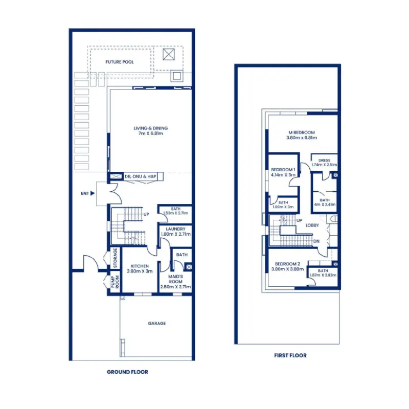 3 bedroom floor plan