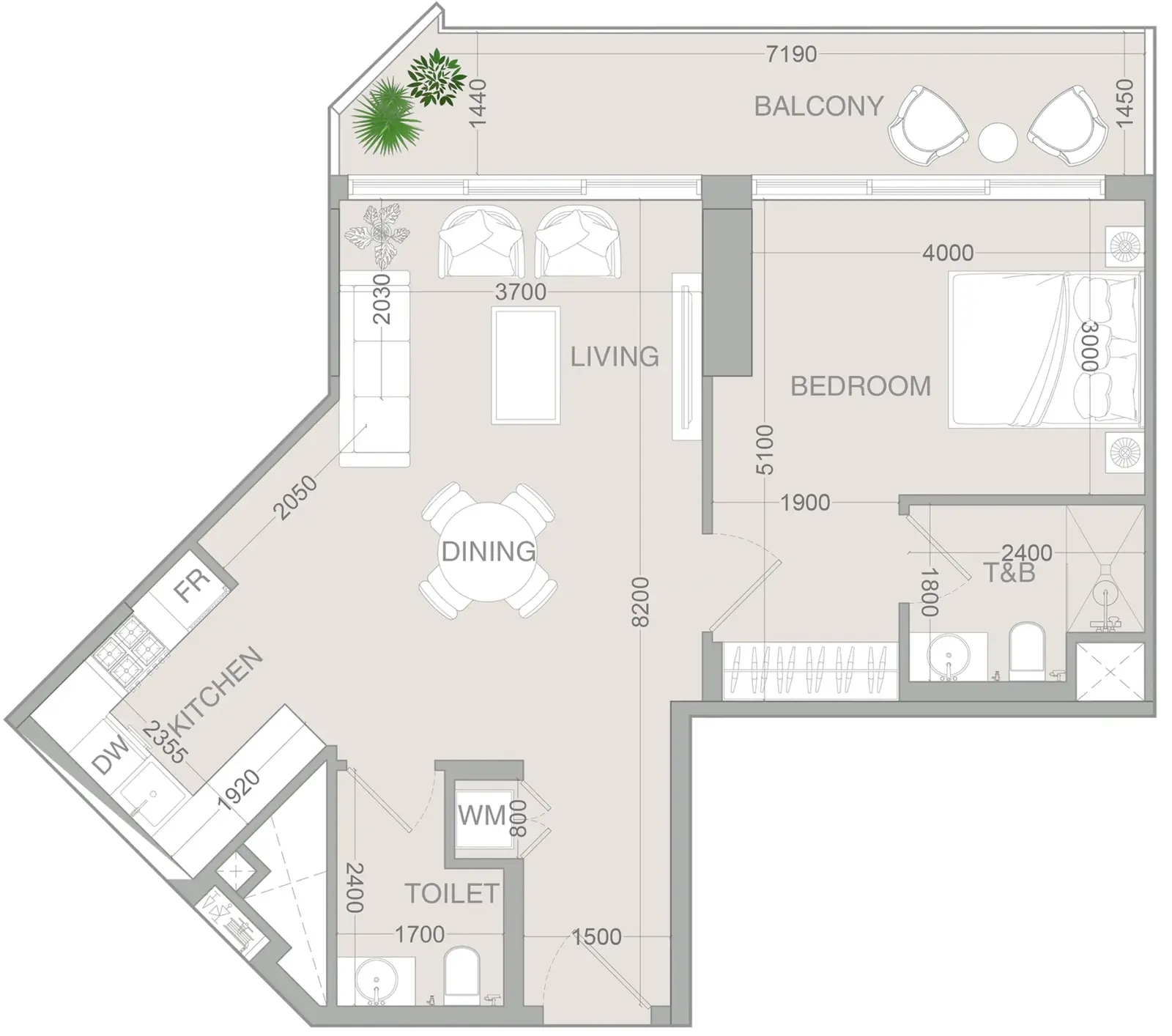 1 Bedroom apartments - VERDAN1A 4