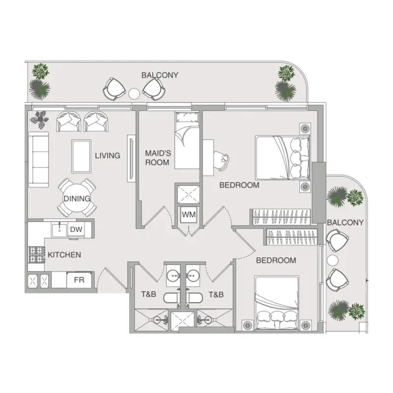 2,5 bedroom Apartments -  VERDAN1A 4