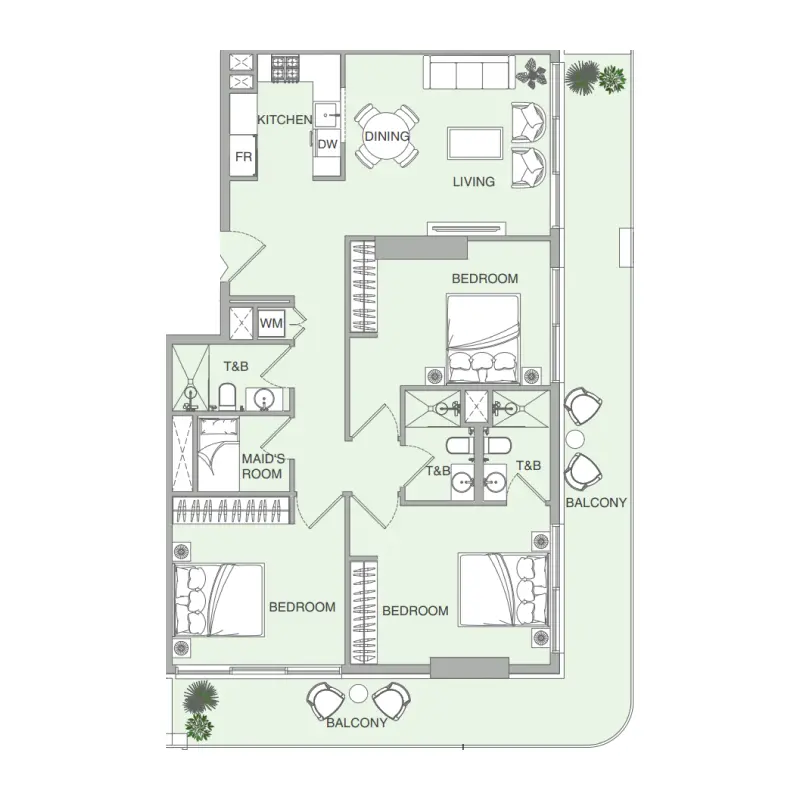 3,5 bedroom Apartments -  VERDAN1A 4