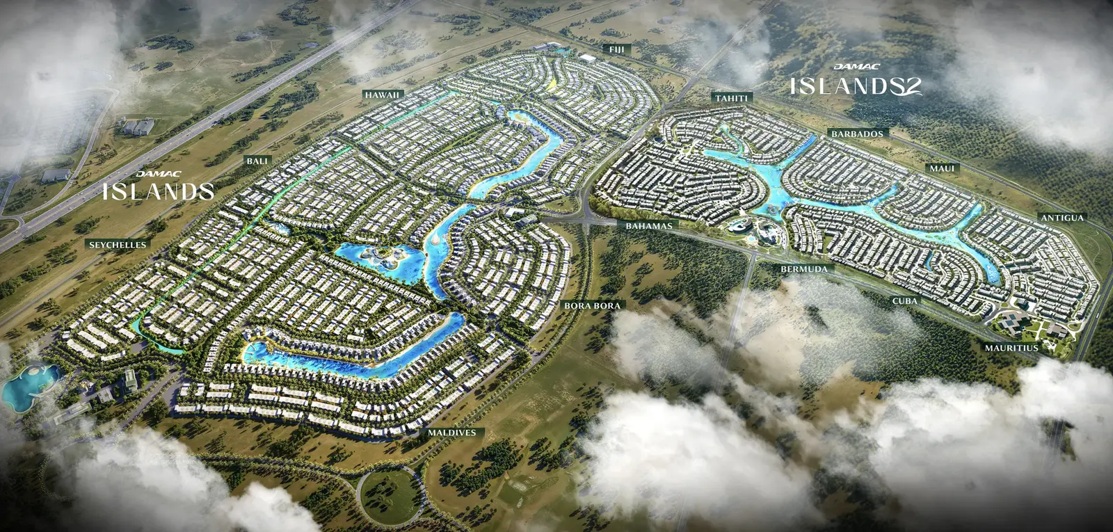 Damac Islands Phase 1 and 2 master plan