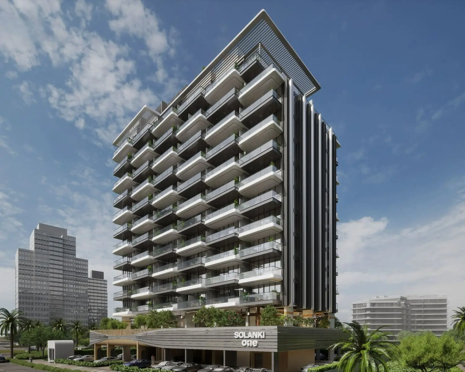 Solanki One in Dubai Land Residence by Solanki Realty - Exterior Image 4