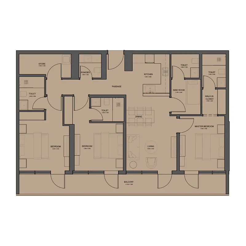 3 bedroom Apartments -  Rivo