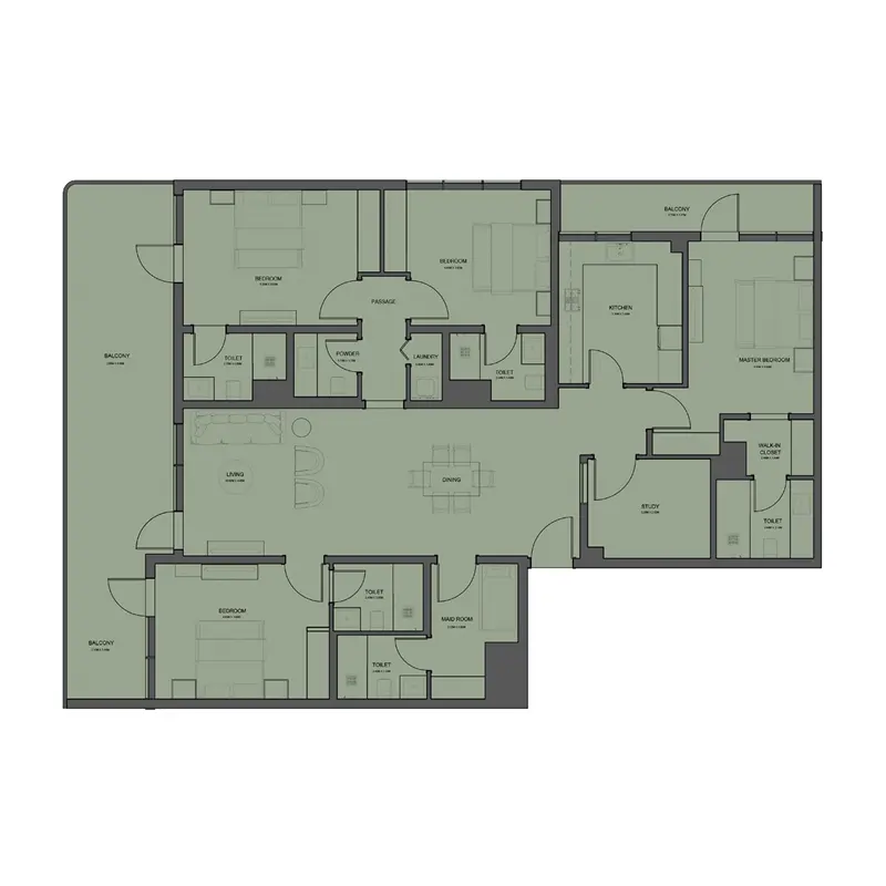 4 bedroom Apartments -  Rivo