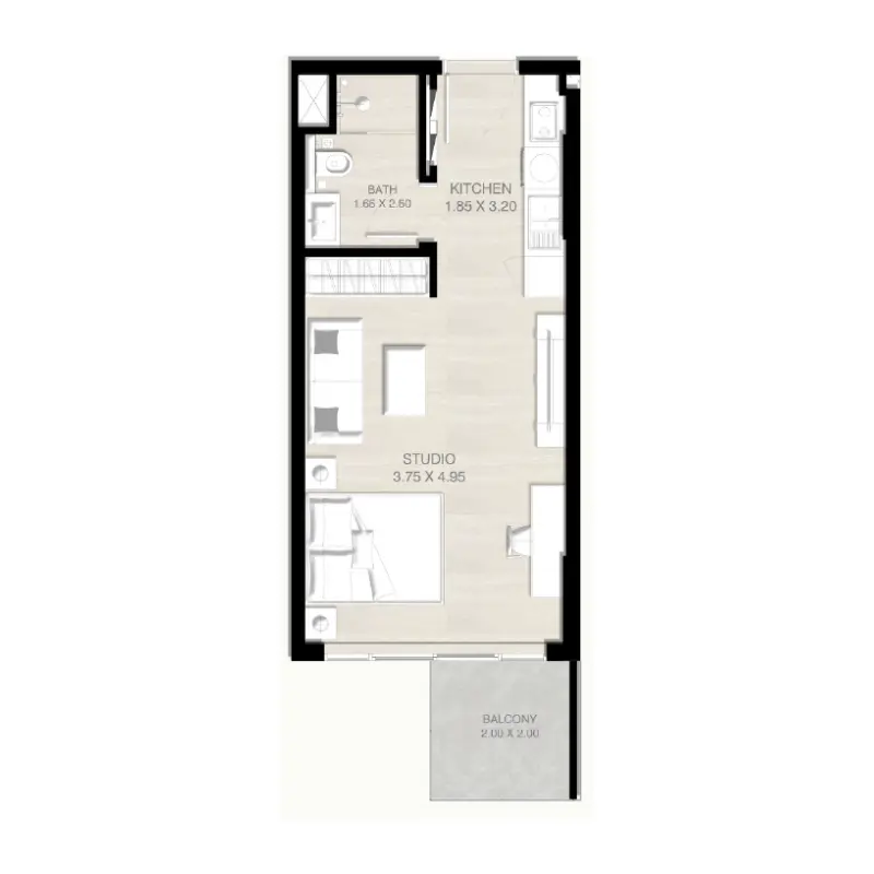 Studio floor plan