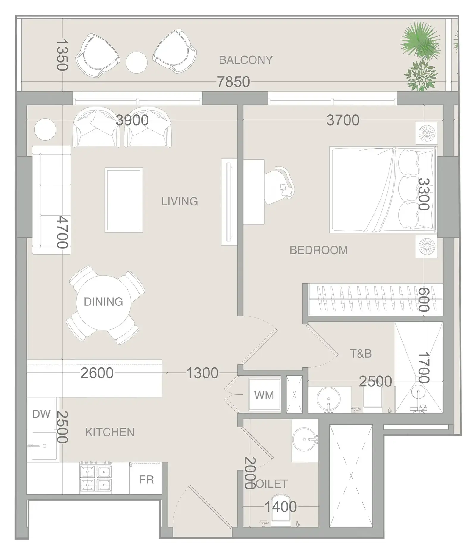1 Bedroom apartments - VERDAN1A 3