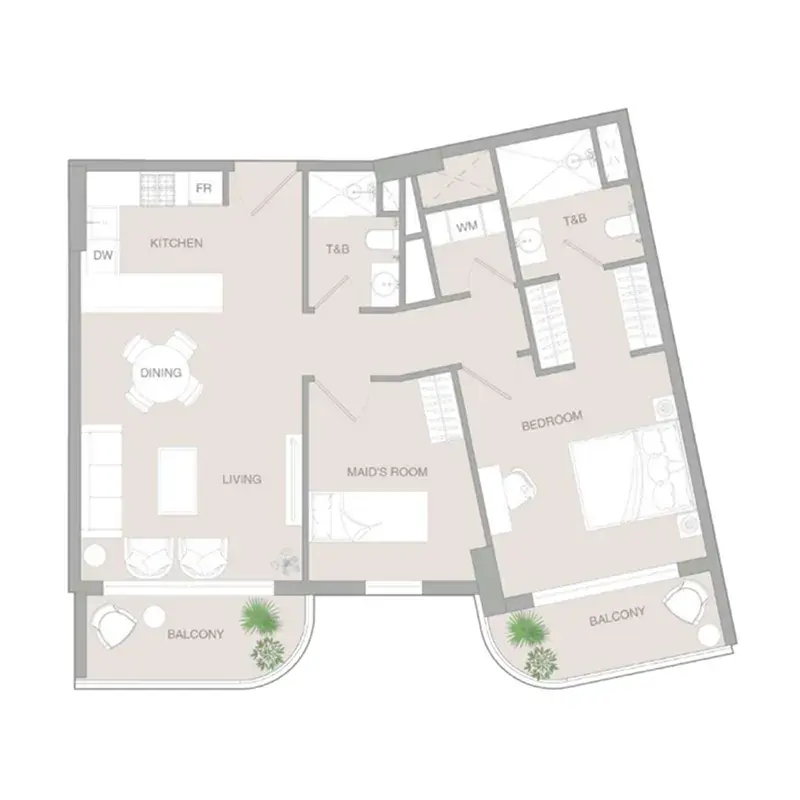 2 Bedrooms apartments - VERDAN1A 3