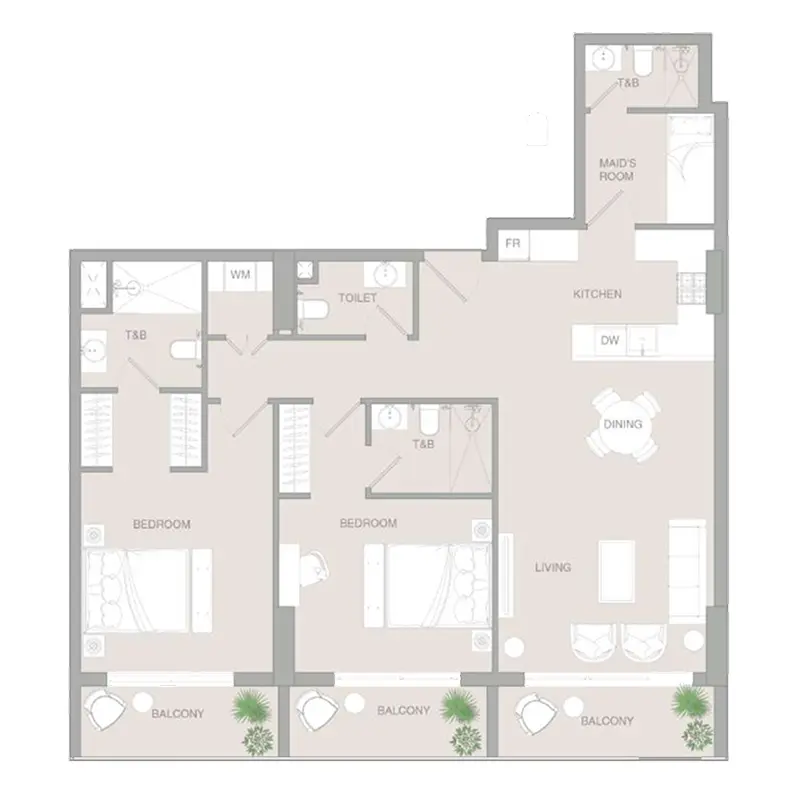 2,5 bedroom Apartments -  VERDAN1A 3