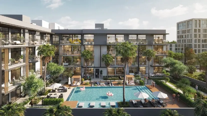 Oxford Terraces 2 in Jumeirah Village Circle (JVC) by Iman Developers - Exterior Image 2