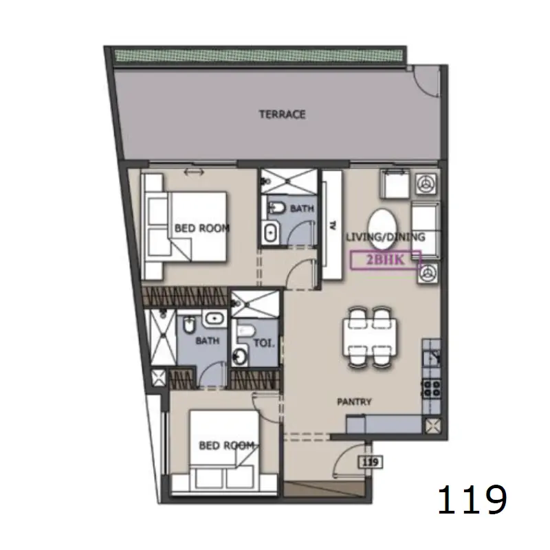 2 bedroom