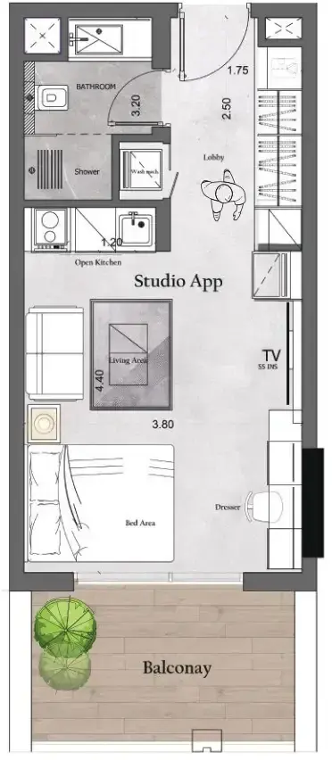 Studio apartments - Saray Prime Residence