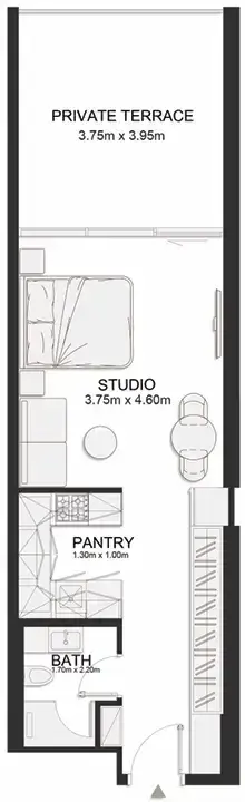 Studio apartments - Ashley Hills