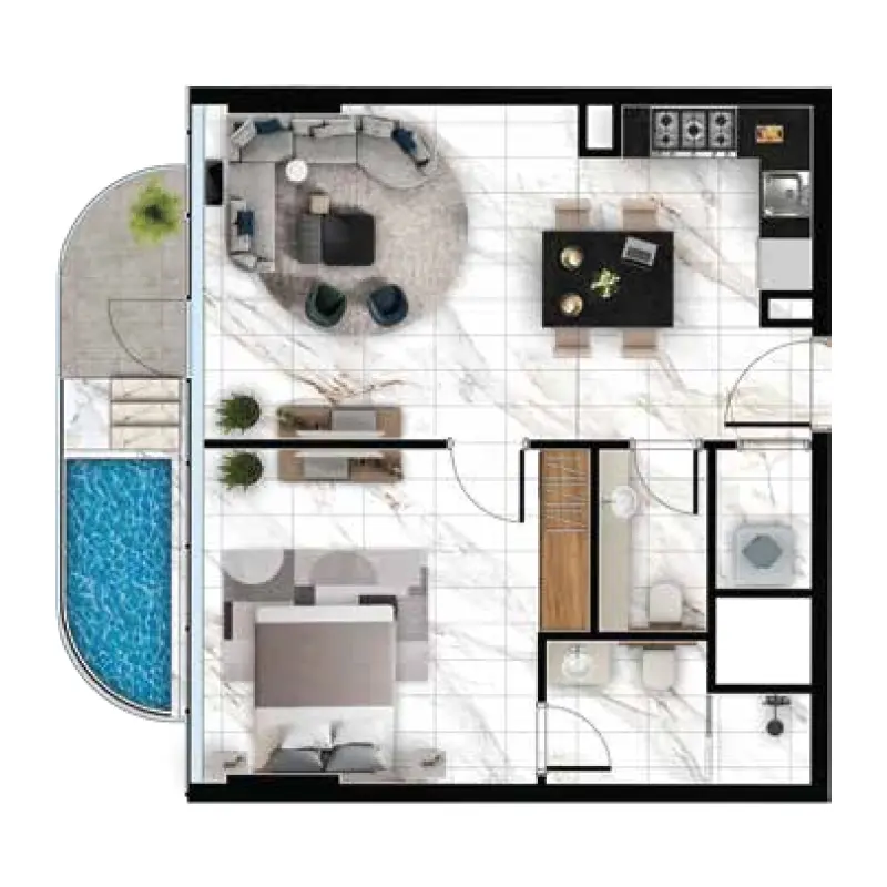 1 bedroom