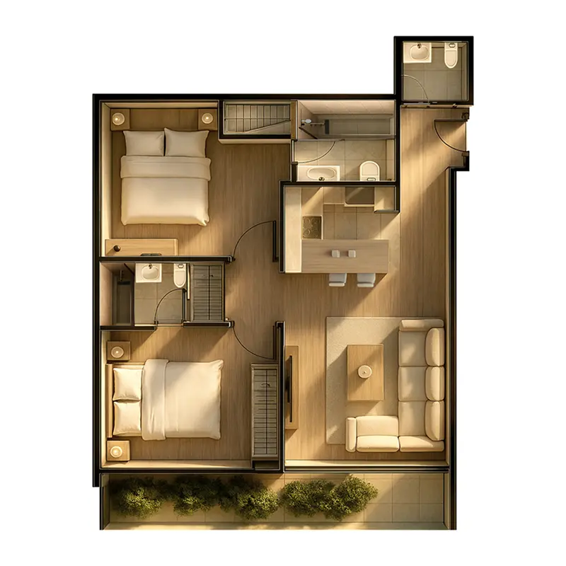 2 bedroom Apartments - Celesto Tower