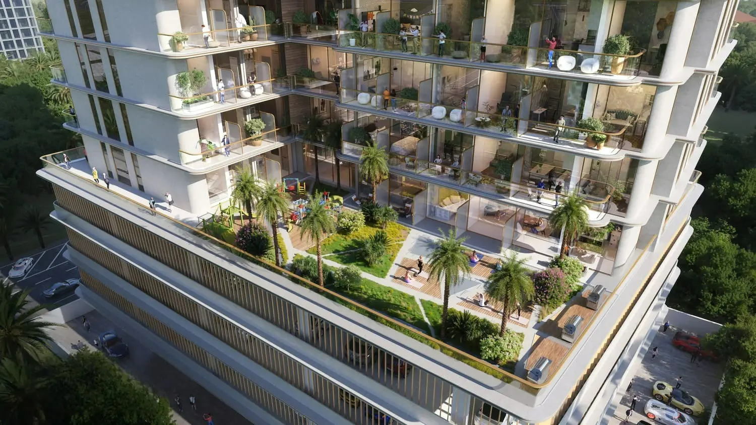 Celesto Tower in Dubai Land Residence by Tarrad Development - Exterior Image 2