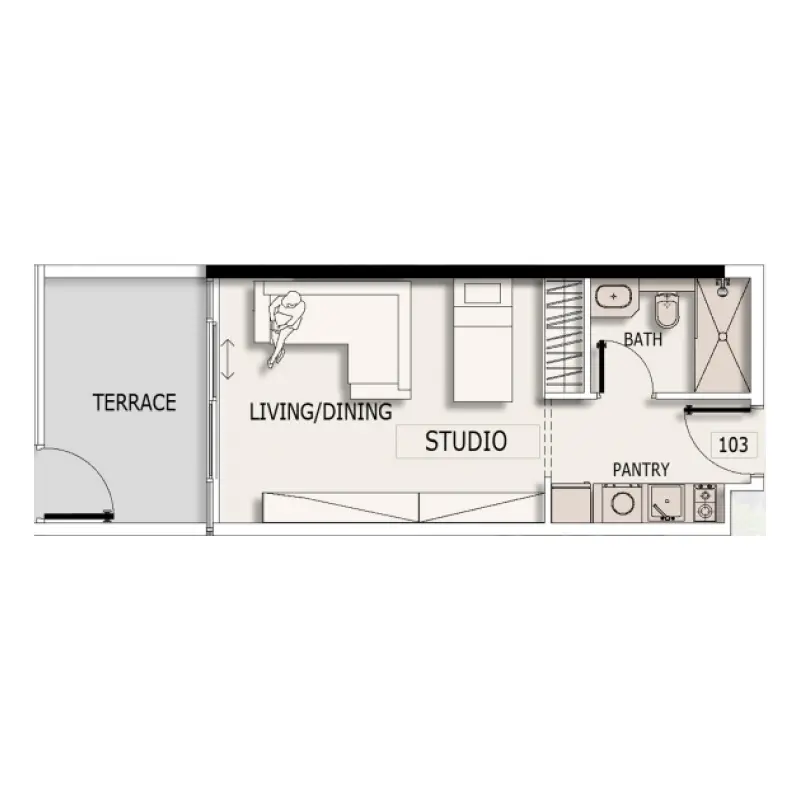Studio floor plan