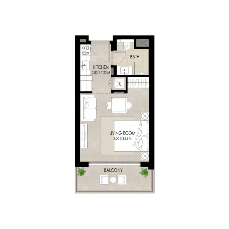 Studio floor plan