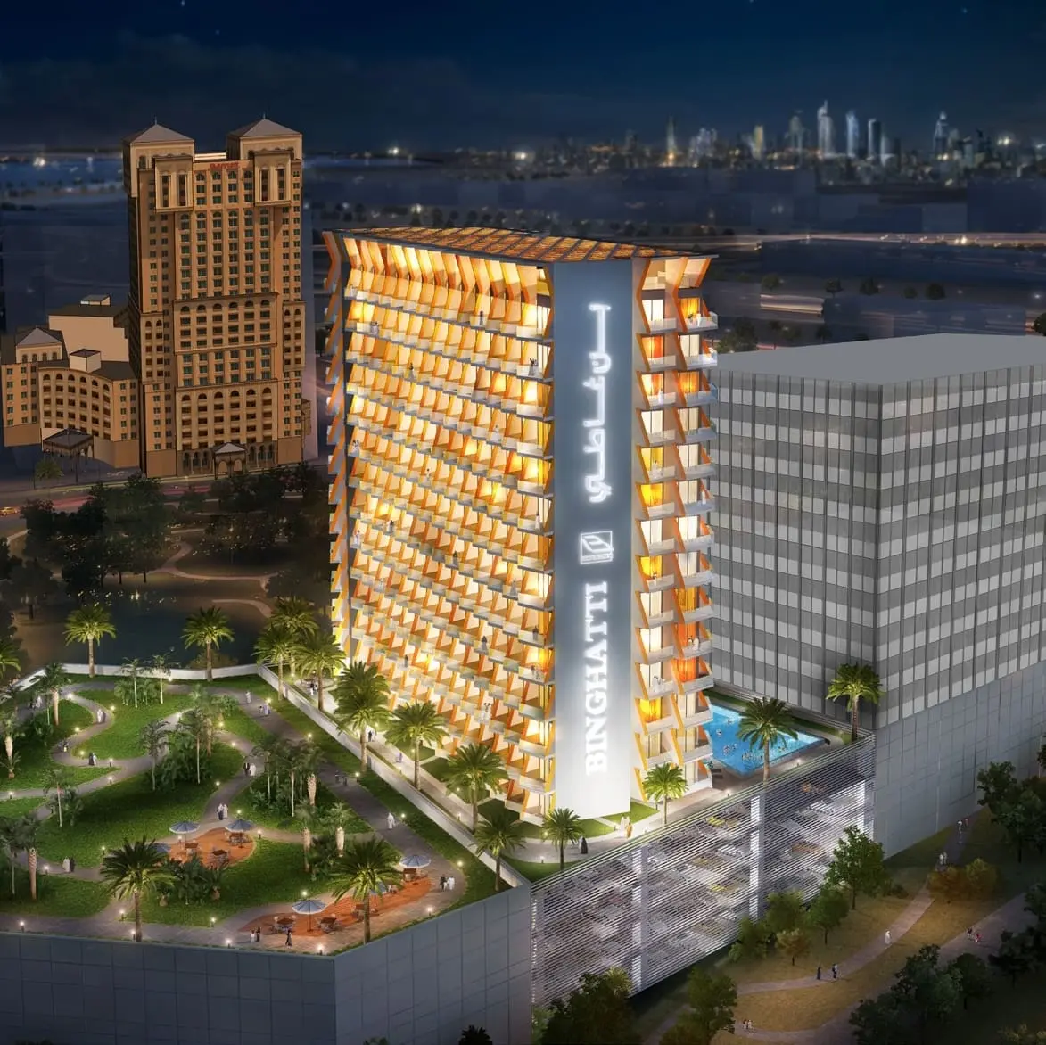 Binghatti Gateway in Al Jaddaf by Binghatti - Exterior Image 3