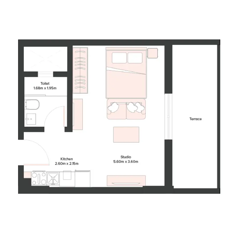 Studio floor plan