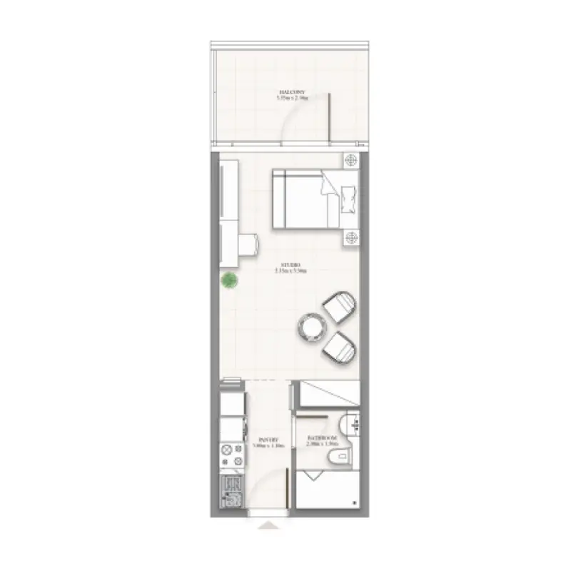 Studio floor plan