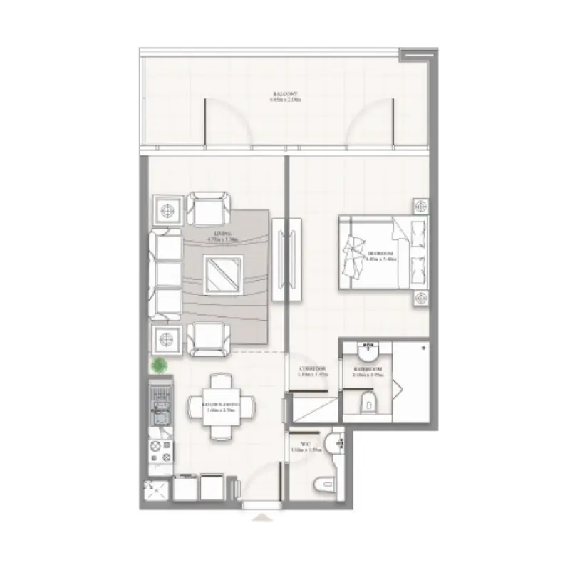 1 bedroom