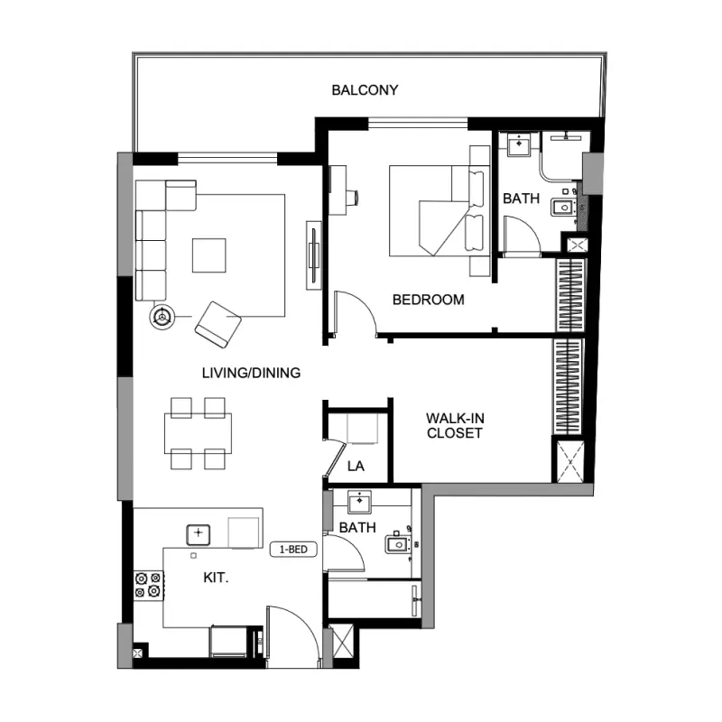 1 bedroom