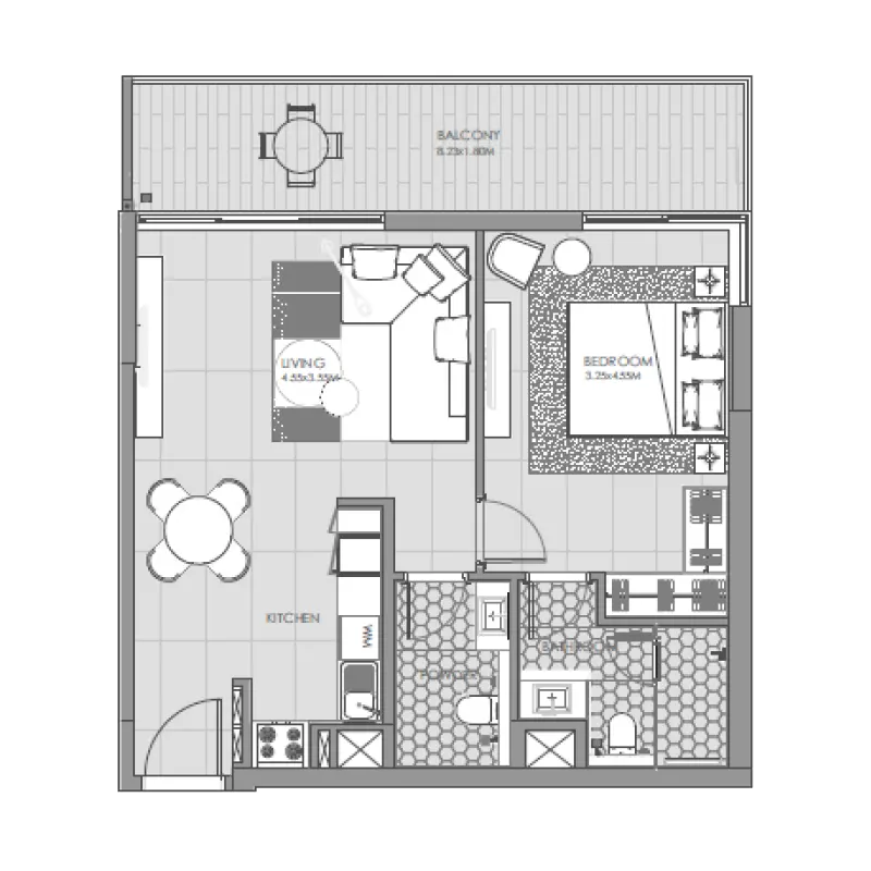 1 bedroom