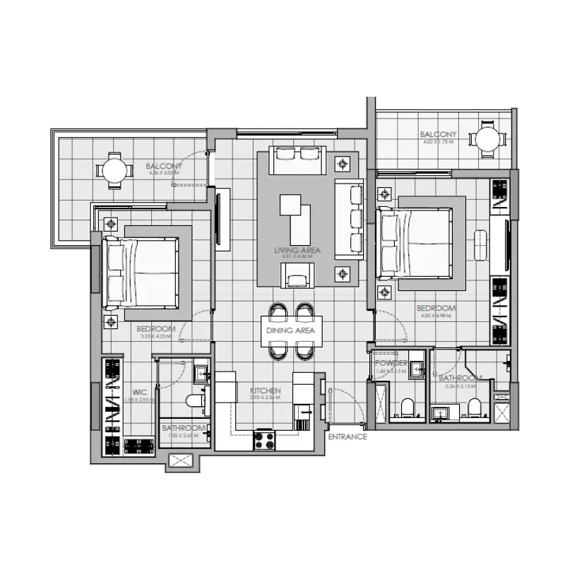 2 bedroom