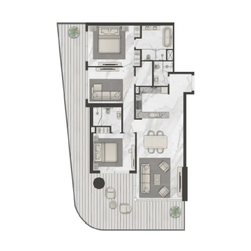 2 bedroom