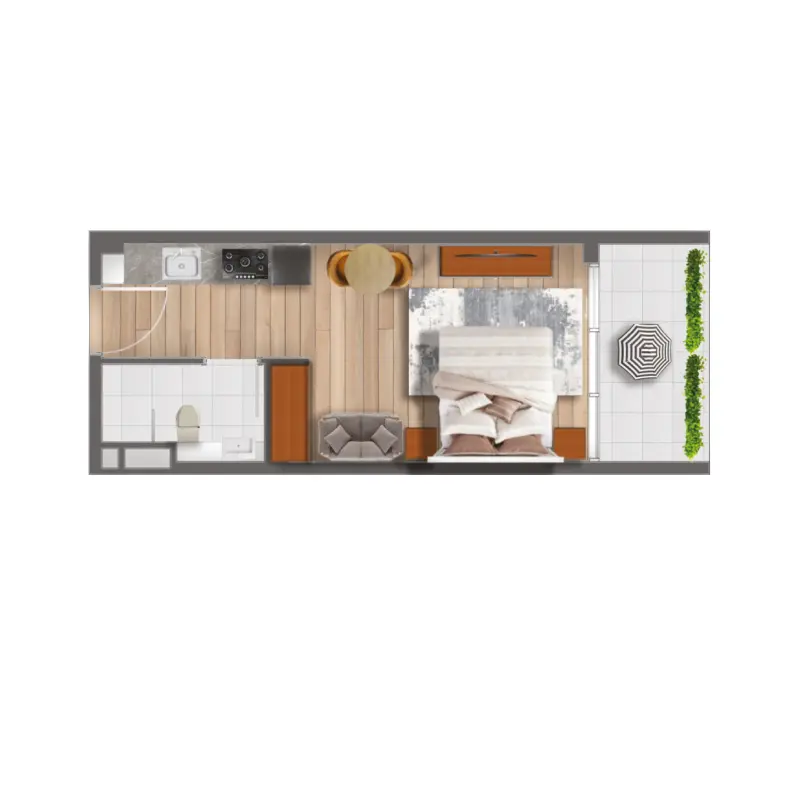 Studio floor plan