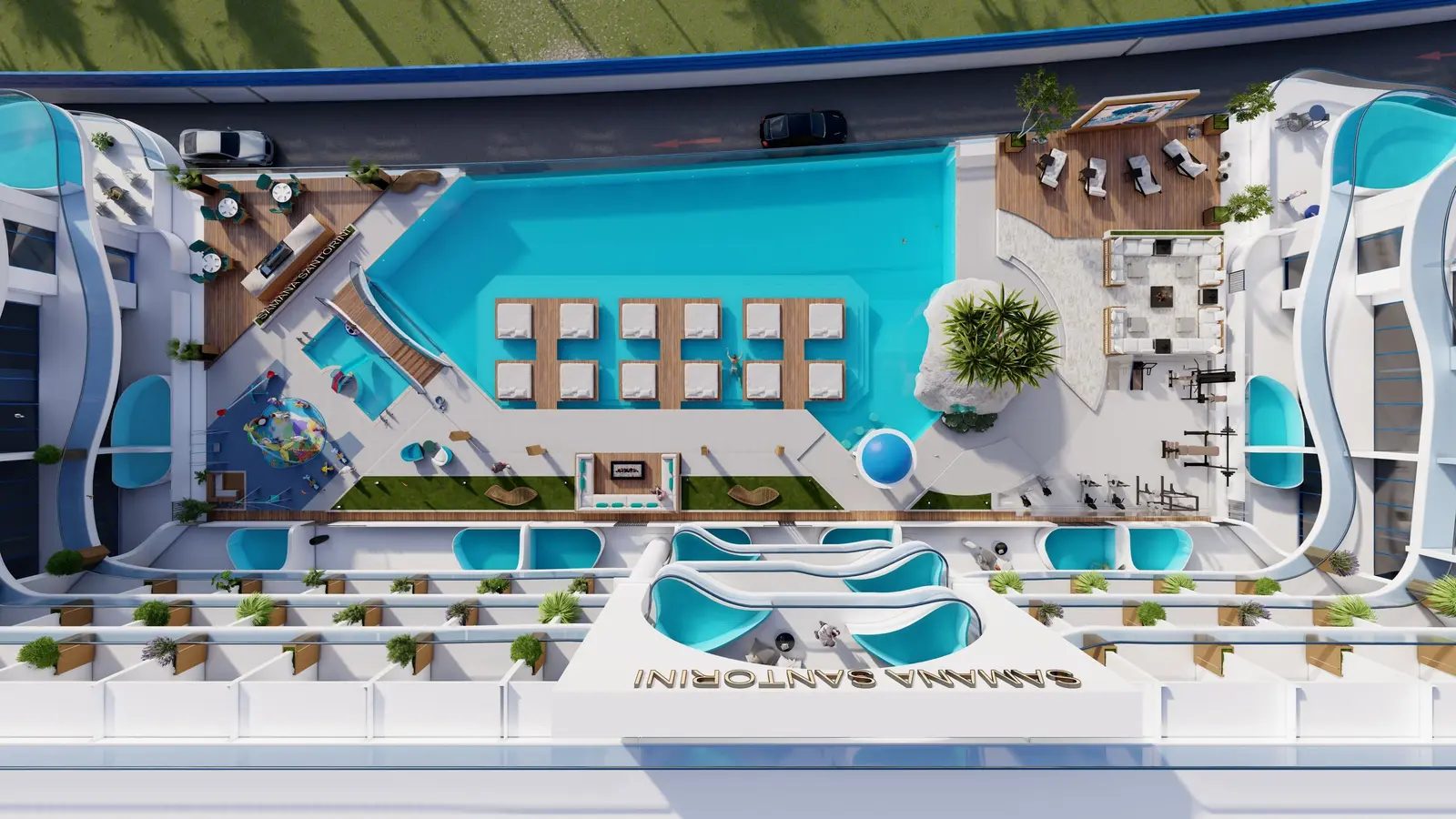 Samana Santorini in Dubai Studio City by Samana - Exterior Image 3