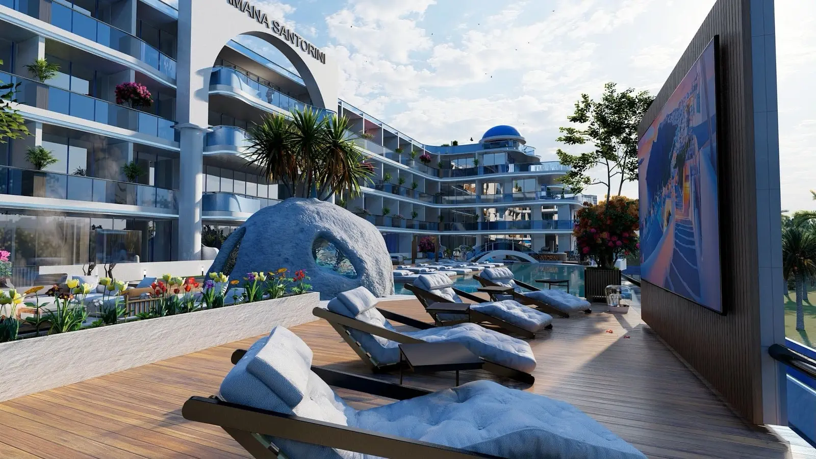 Samana Santorini in Dubai Studio City by Samana - Exterior Image 4