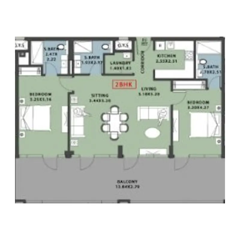 2 bedroom