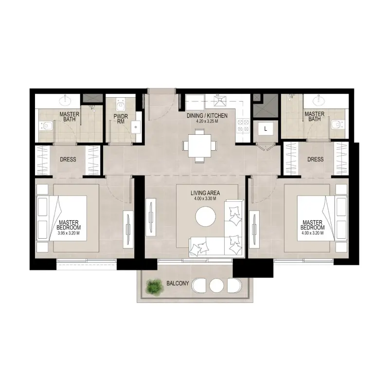 2 bedroom