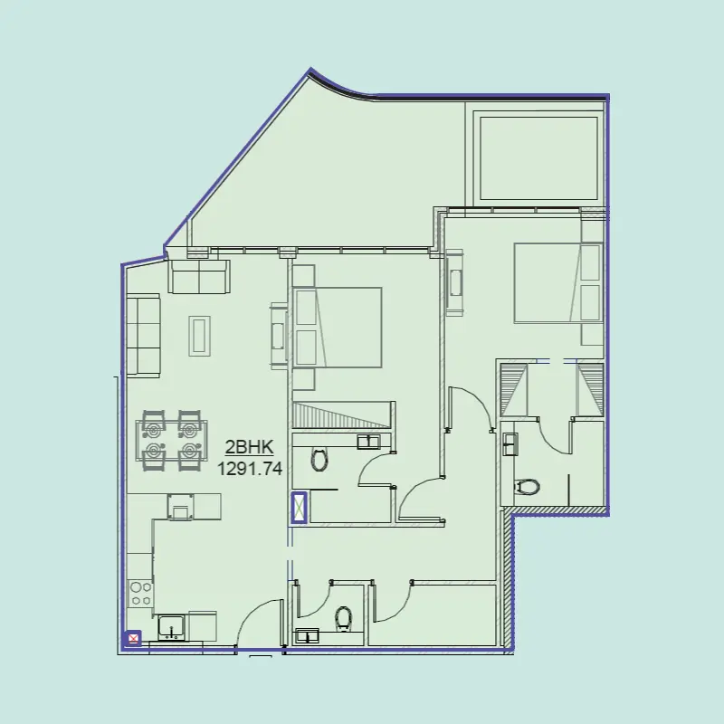 2 bedroom
