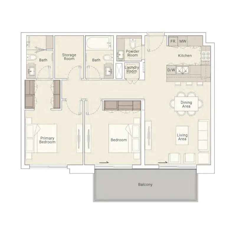 2 bedroom