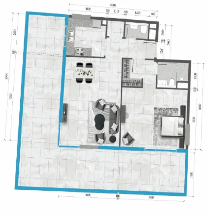 1 Bedroom apartments - Neva