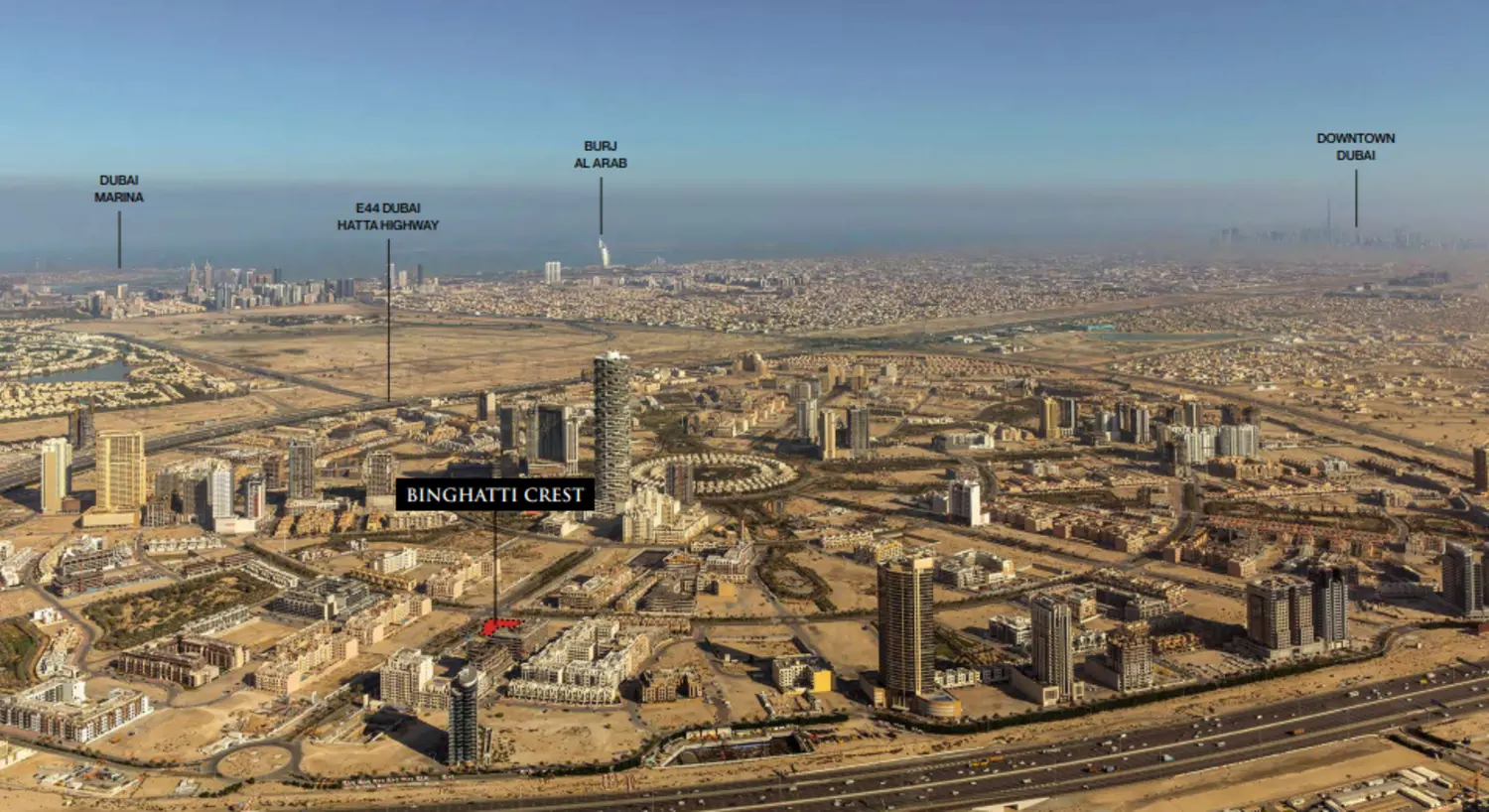 Binghatti Crest master plan