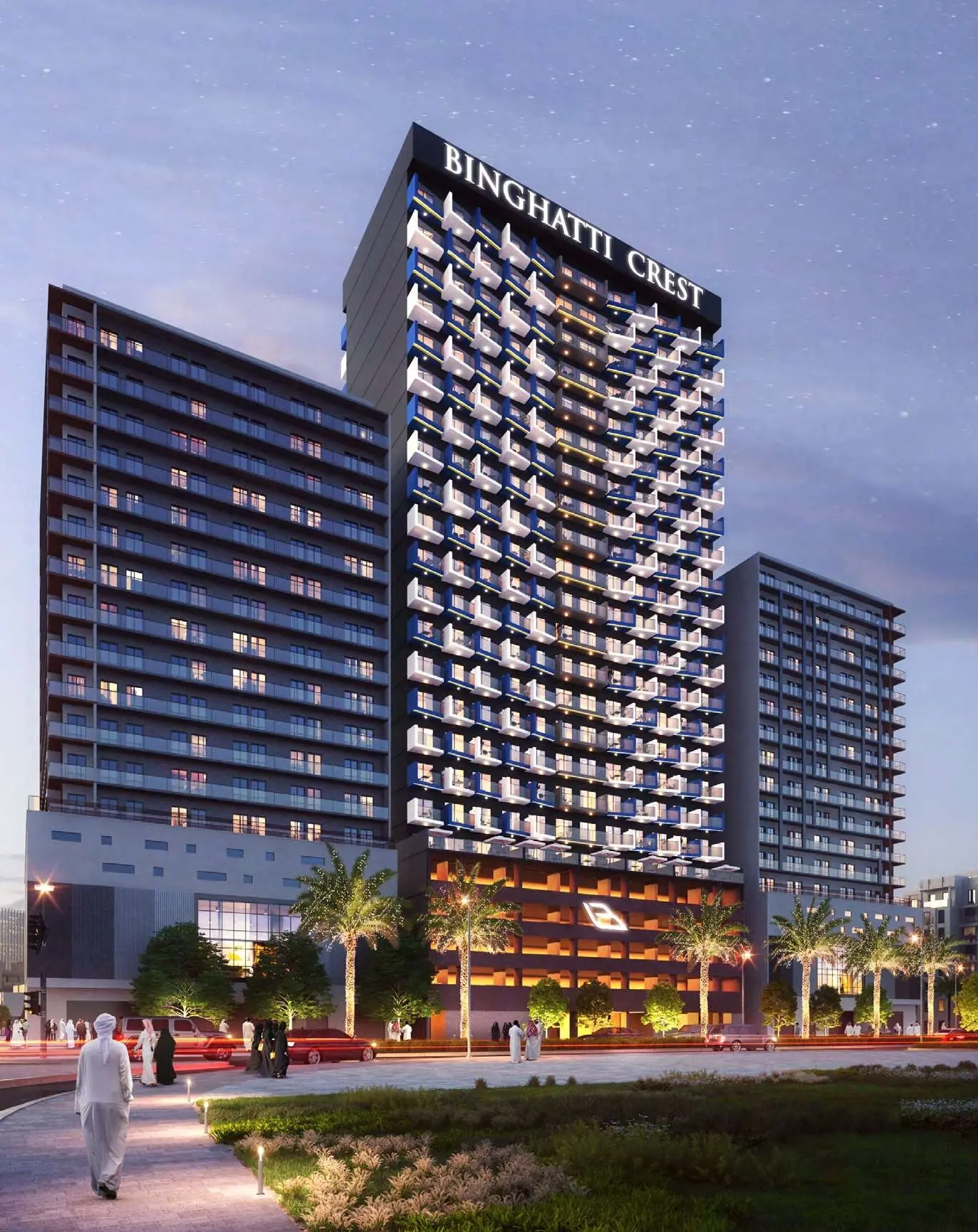 Binghatti Crest in Jumeirah Village Circle (JVC) by Binghatti - Exterior Image 2